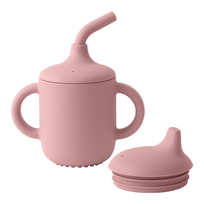 BPA Free Baby Silicone Straw Cup, Portable Snack Container, Kids Learning Drink Cup, Lids Feeding Cup Baby Stuff
