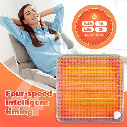 Soft Plush Heat Blanket Foot Winter Electric Foot Heating Pad 9 Temp Washable Feet Warmer Heater Of 1