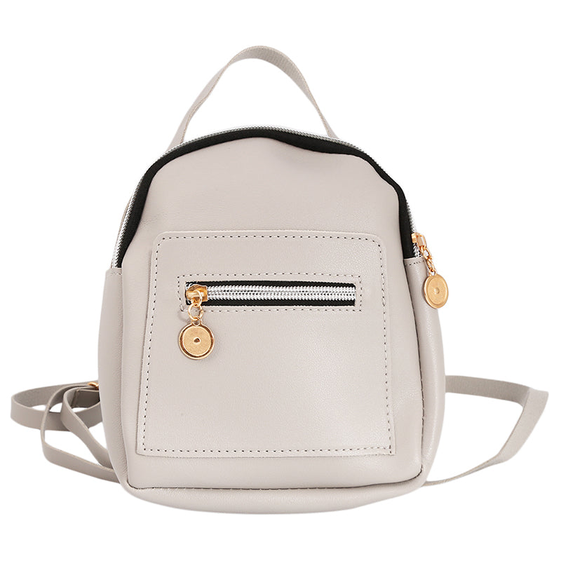 Mini Soft Touch Leather Small Backpack, Forever Young Designer Women Backpack, Female Fashion Ladies Bagpack Satchel