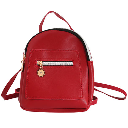 Mini Soft Touch Leather Small Backpack, Forever Young Designer Women Backpack, Female Fashion Ladies Bagpack Satchel