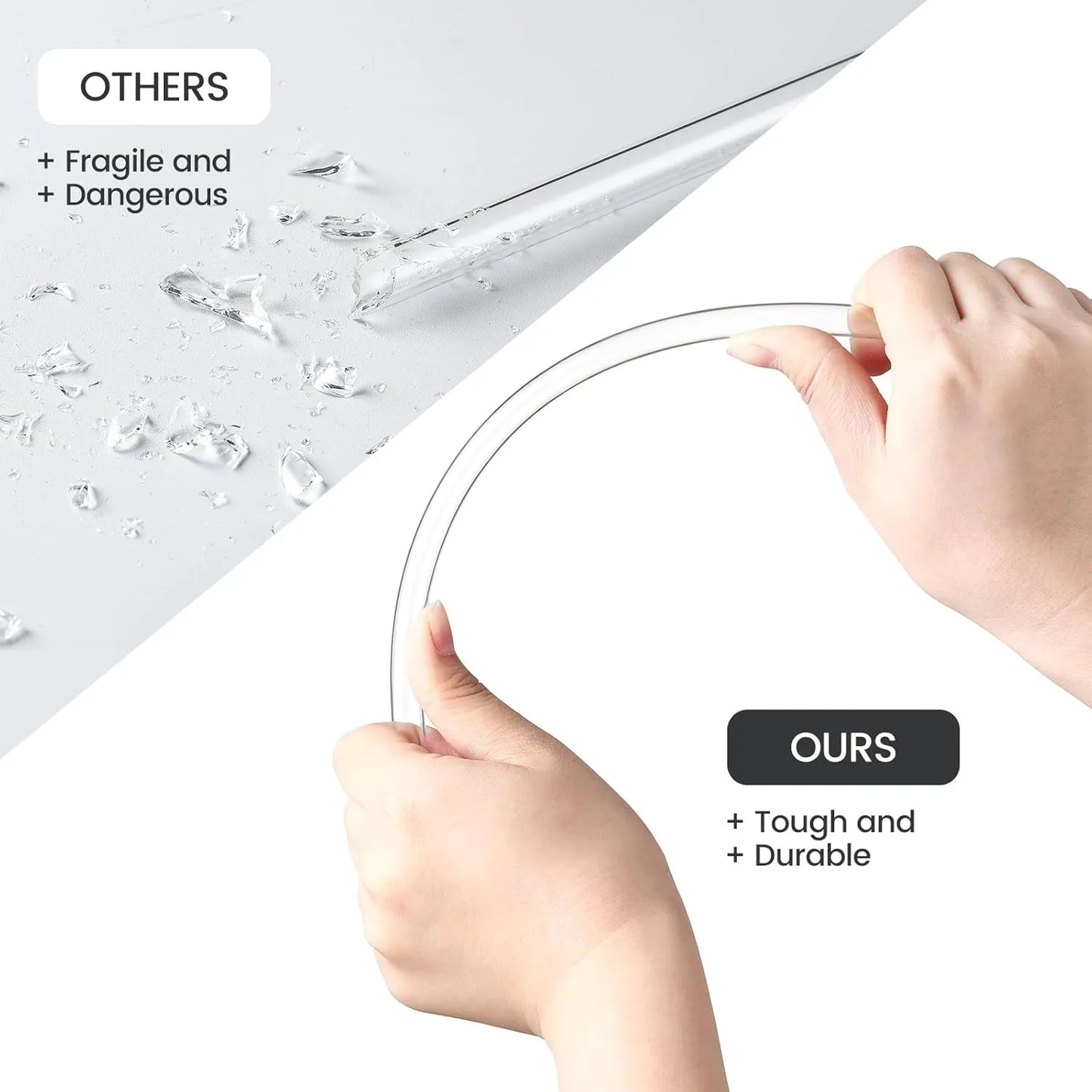 Replacement Straws For Stanley Cup Tumbler Clear Reusable Plastic Straws Straw Brushes 3
