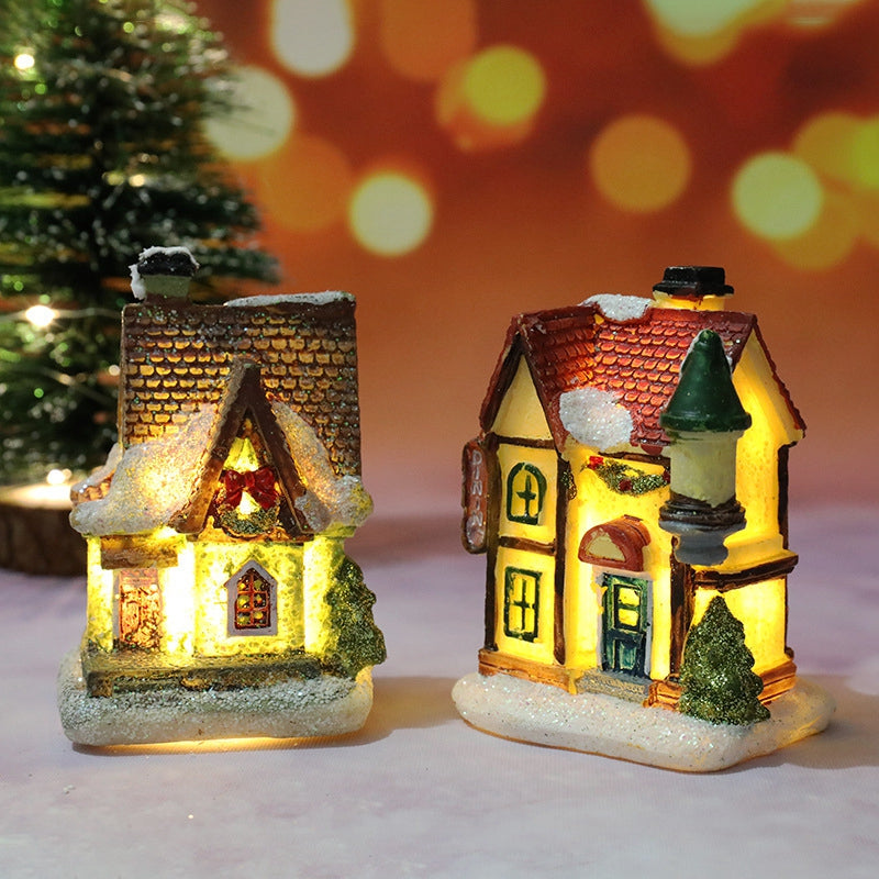 Christmas House Light Decorations Xmas Gift For Kids Home Ornaments New Year Navidad Decor Bedroom  1