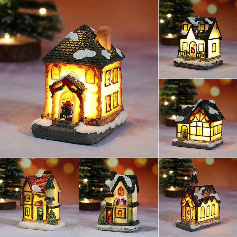Christmas House Light Decorations Xmas Gift For Kids Home Ornaments New Year Navidad Decor Bedroom  4