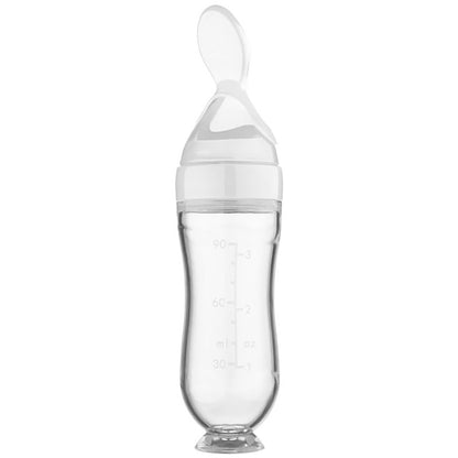 Food Spoon Supplement Feeder Squeezing Feeding Bottle Silicone Safe Useful Tableware For Newborn Ki 6
