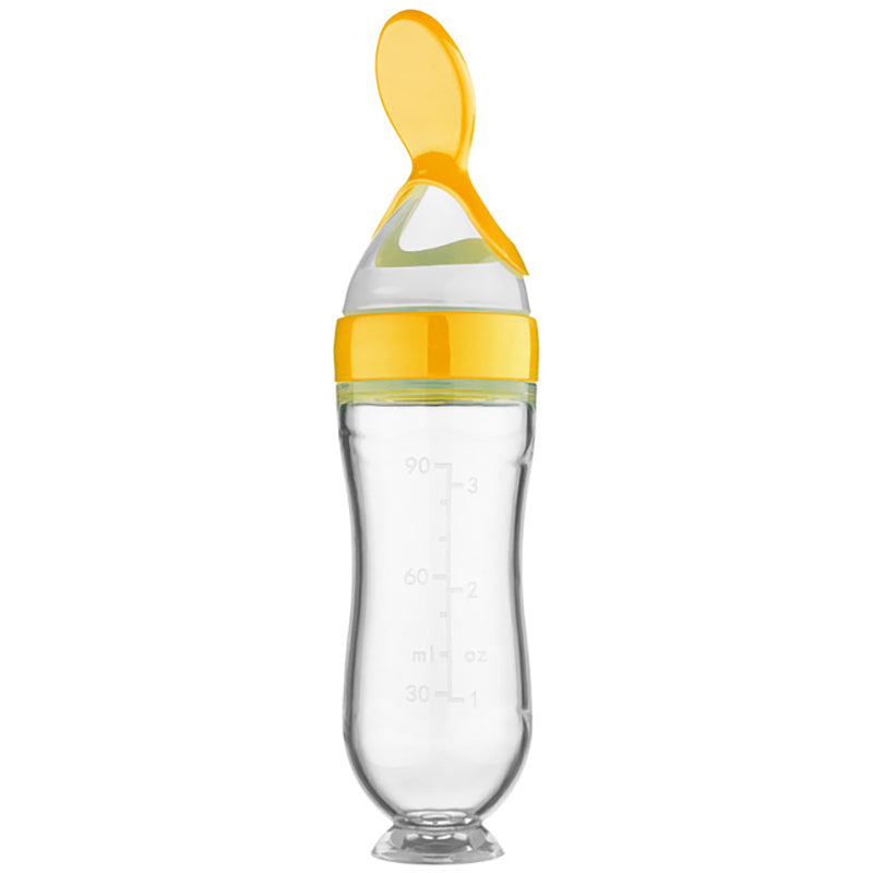 Food Spoon Supplement Feeder Squeezing Feeding Bottle Silicone Safe Useful Tableware For Newborn Ki 7