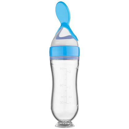 Food Spoon Supplement Feeder Squeezing Feeding Bottle Silicone Safe Useful Tableware For Newborn Ki 8