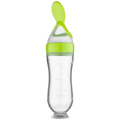 Food Spoon Supplement Feeder Squeezing Feeding Bottle Silicone Safe Useful Tableware For Newborn Ki 9