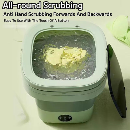 Compact Bucket For Clothes Socks Underwear Cleaning Portable Folding Washing Machine Perfect For Ho 2