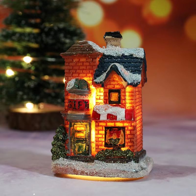 Christmas House Light Decorations Xmas Gift For Kids Home Ornaments New Year Navidad Decor Bedroom  5