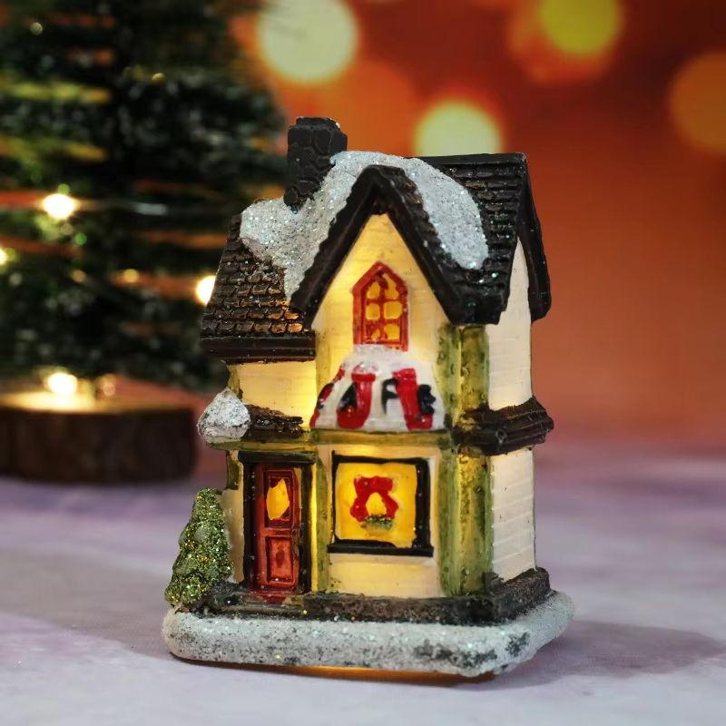 Christmas House Light Decorations Xmas Gift For Kids Home Ornaments New Year Navidad Decor Bedroom  6