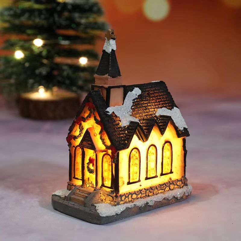 Christmas House Light Decorations Xmas Gift For Kids Home Ornaments New Year Navidad Decor Bedroom  9