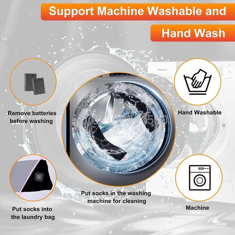 Rechargeable Heated Winter Socks For Outdoor Warmth 4