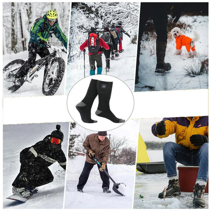 Rechargeable Heated Winter Socks For Outdoor Warmth 5