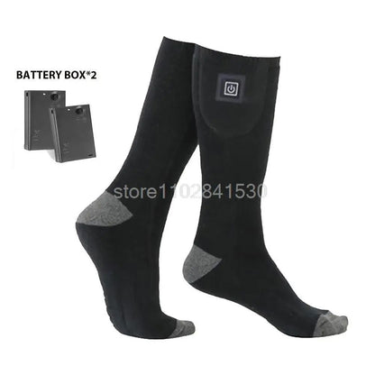 Rechargeable Heated Winter Socks For Outdoor Warmth 7
