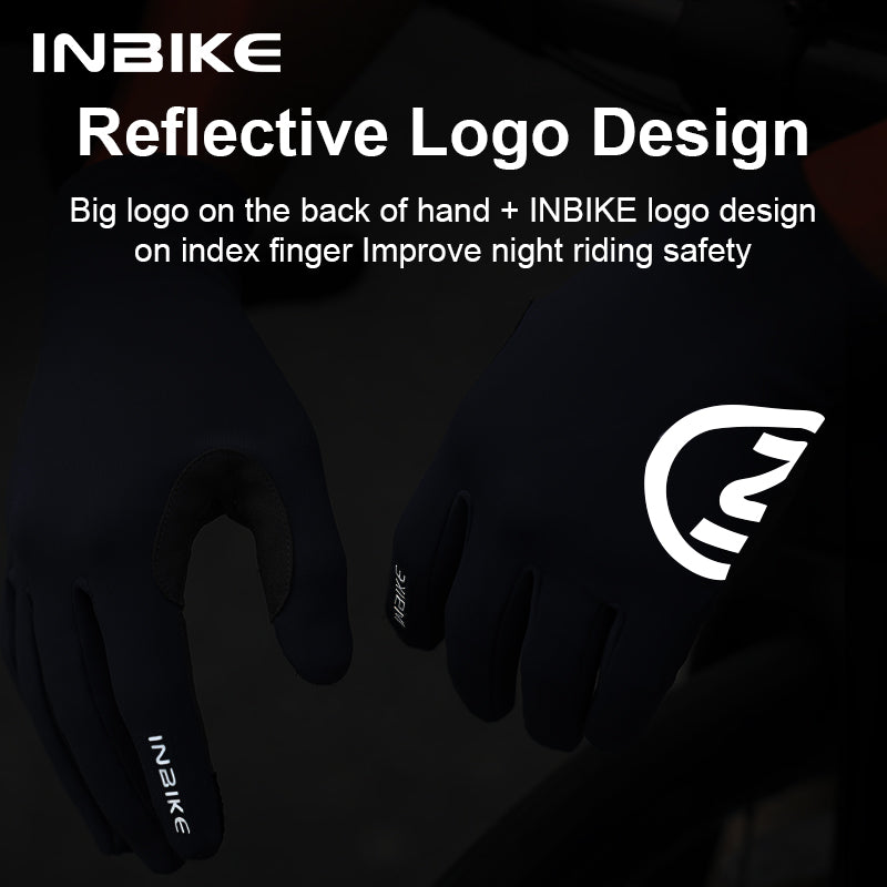 Touch Screen Men Women MTB Road BikeGloves, Autumn Winter Thermal Bicycle Gloves, Sports Fitness Outdoor Cycling