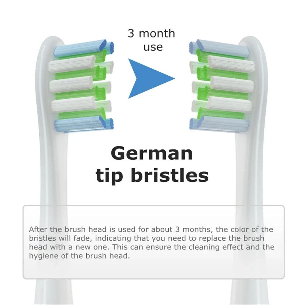 Premium DuPont SoftBristle Replacement Brush Heads For Oclean 3