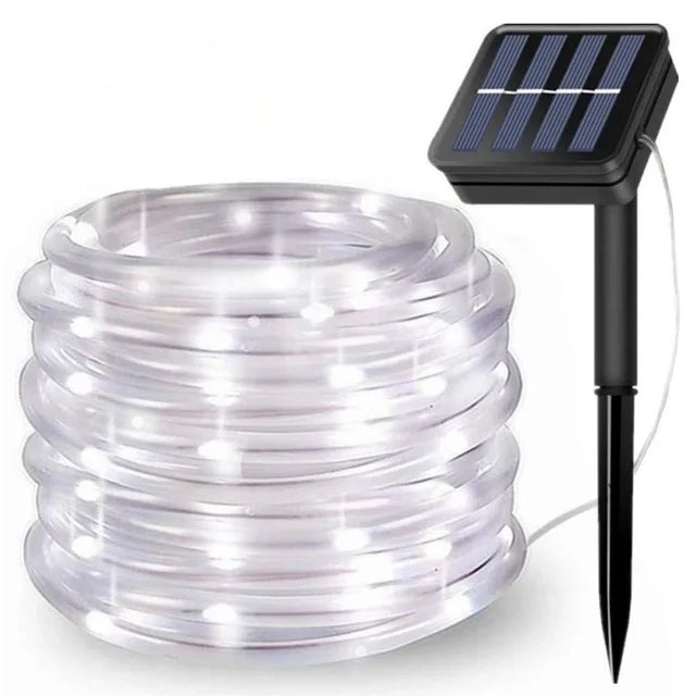 LED Waterproof Solar Rope Light Outdoor Fairy String Lights For Garden Lawn Yard Fence 7