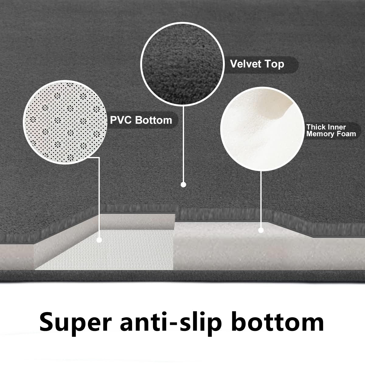 Anti Slip Bath Mat, Bathroom Carpet, Claw Pattern, Absorbent Floor Mat, Door Mat, Home Decoration