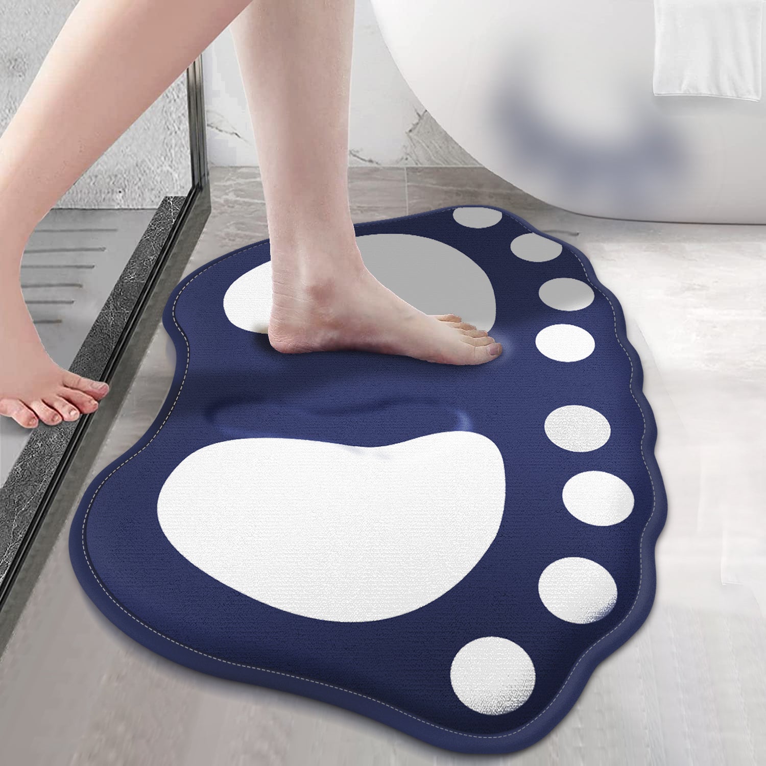 Anti Slip Bath Mat Bathroom Carpet Claw Pattern Absorbent Floor Mat Door Mat Home Decoration 4