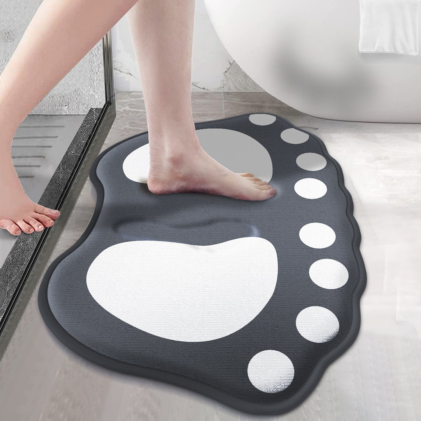 Anti Slip Bath Mat Bathroom Carpet Claw Pattern Absorbent Floor Mat Door Mat Home Decoration 5