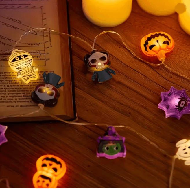 Halloween LED String Lights Spooky Decor Set 3
