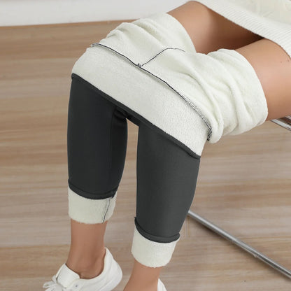 Women High Waist Fleece Lined Winter Leggings 7