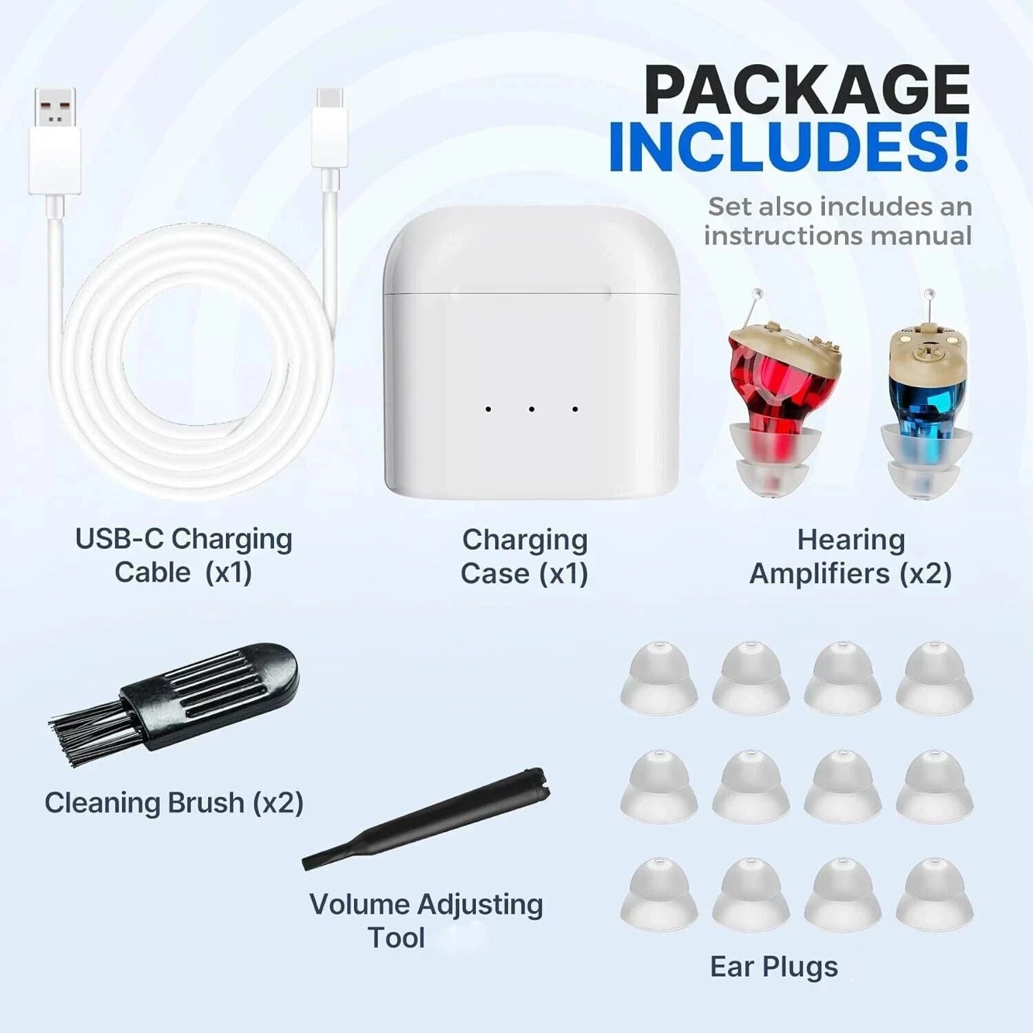 Rechargeable Mini Wireless Hearing Aid  Invisible Earphone  Elderly Hearing Enhancement Bluetooth S 9
