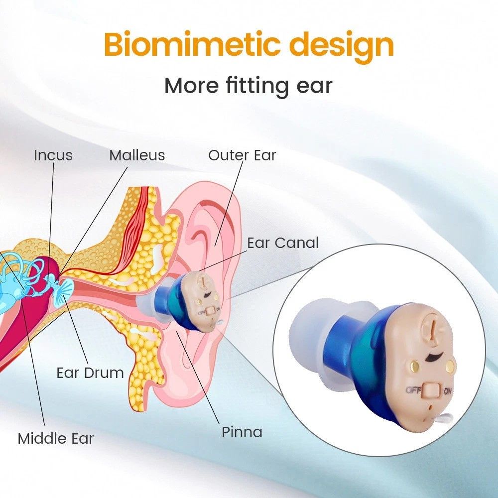 Rechargeable Mini Wireless Hearing Aid  Invisible Earphone  Elderly Hearing Enhancement Bluetooth S 7