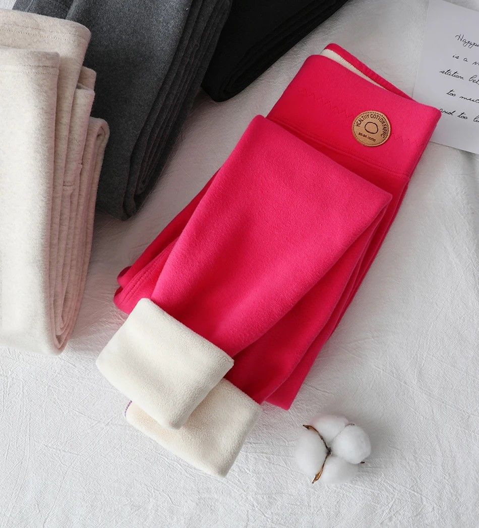 WinterGlow Thermal Velvet Fleece Leggings Slimming Warm Pants For Women 2