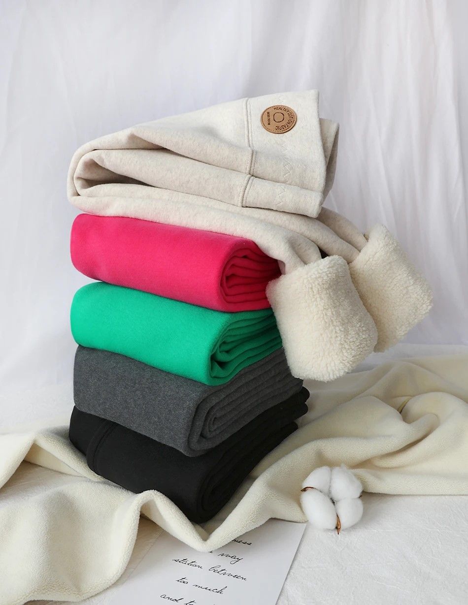 WinterGlow Thermal Velvet Fleece Leggings Slimming Warm Pants For Women 4