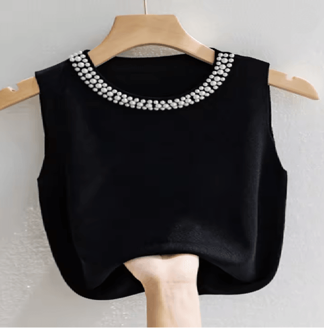KnitEase Sleeveless Beaded Tank Top 6