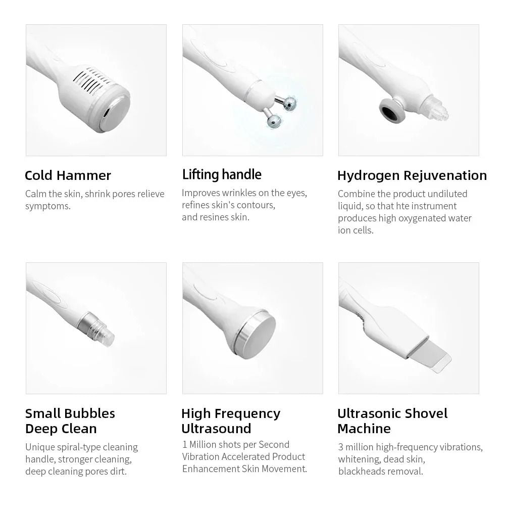Hydrogen Oxygen Small Bubble Beauty Multifunction Skin Care Device 3