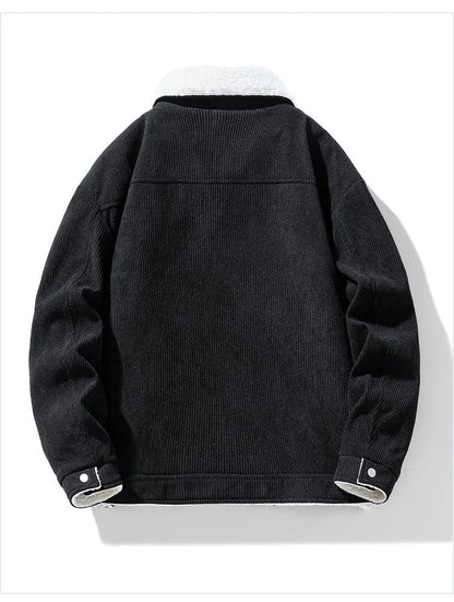 Winter Shield Corduroy Down Mens Coat  Premium Warm Winter Jacket 3
