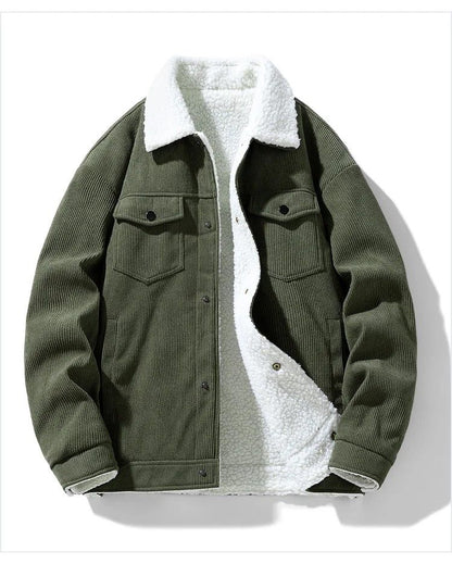 Winter Shield Corduroy Down Mens Coat  Premium Warm Winter Jacket 17