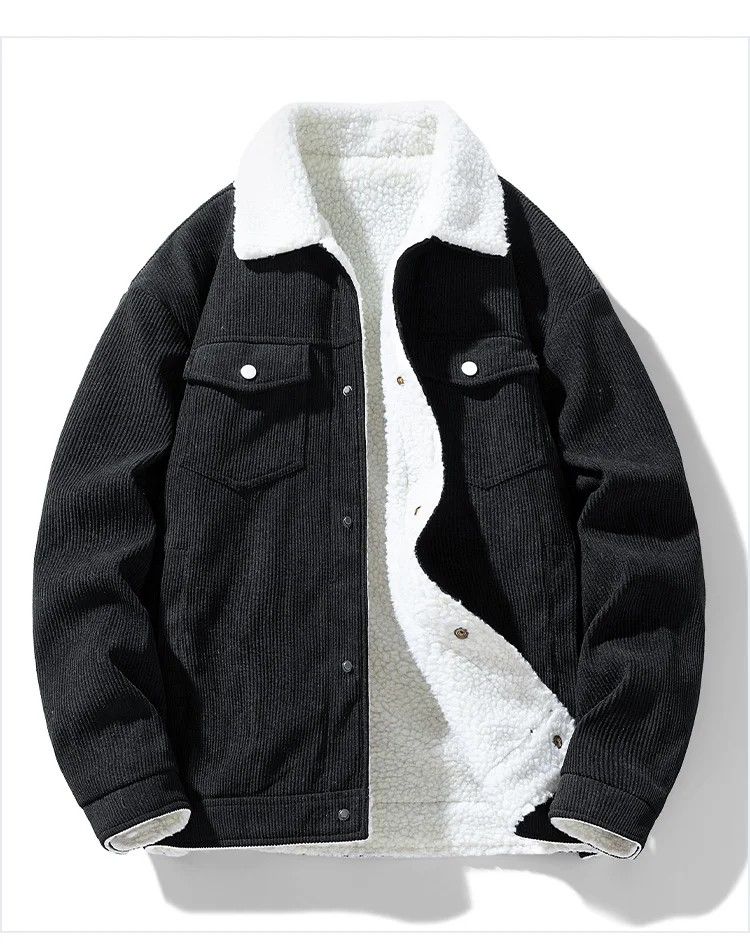 Winter Shield Corduroy Down Mens Coat  Premium Warm Winter Jacket 2