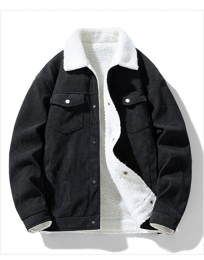 Winter Shield Corduroy Down Mens Coat  Premium Warm Winter Jacket 2