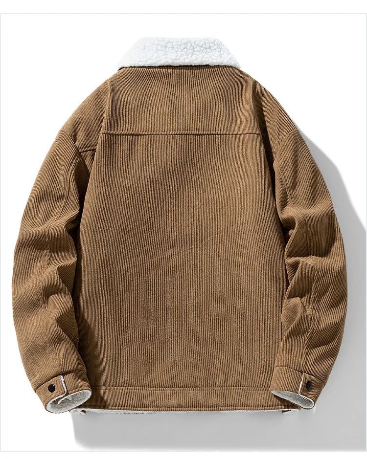 Winter Shield Corduroy Down Mens Coat  Premium Warm Winter Jacket 5