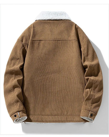 Winter Shield Corduroy Down Mens Coat  Premium Warm Winter Jacket 5