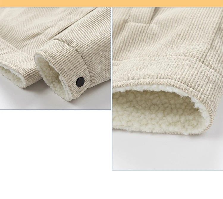 Winter Shield Corduroy Down Mens Coat  Premium Warm Winter Jacket 6
