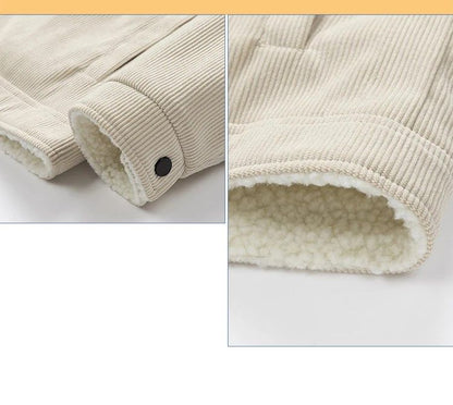 Winter Shield Corduroy Down Mens Coat  Premium Warm Winter Jacket 6