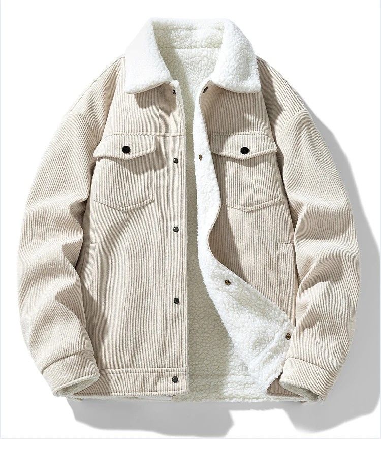 Winter Shield Corduroy Down Mens Coat  Premium Warm Winter Jacket 7