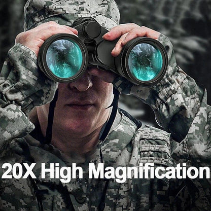 German MilitaryStyle Binoculars 20x50  HD BAK4 Prism Telescope For Hunting Camping  Surveillance 7