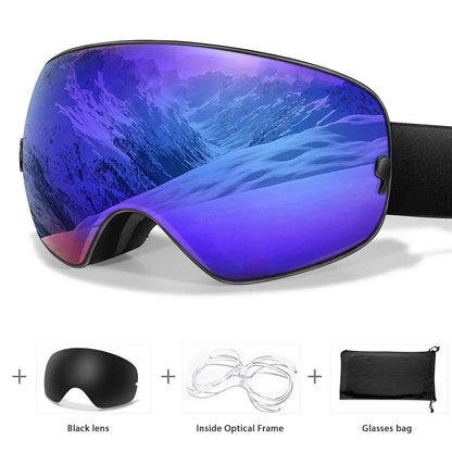 Outdoor UV400 Ski Goggles Anti Fog Snowboarding And Snowmobile Glasses 9