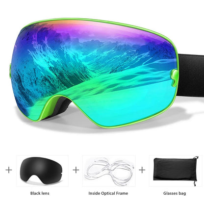 Outdoor UV400 Ski Goggles Anti Fog Snowboarding And Snowmobile Glasses 11