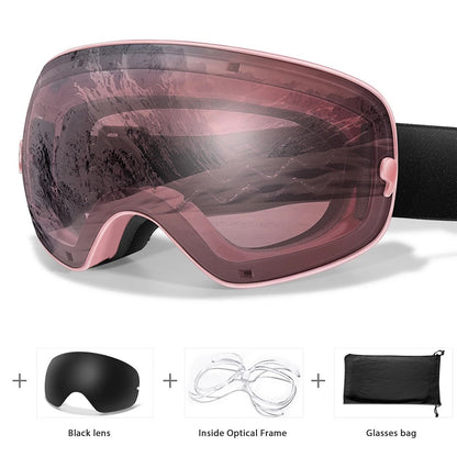 Outdoor UV400 Ski Goggles Anti Fog Snowboarding And Snowmobile Glasses 13