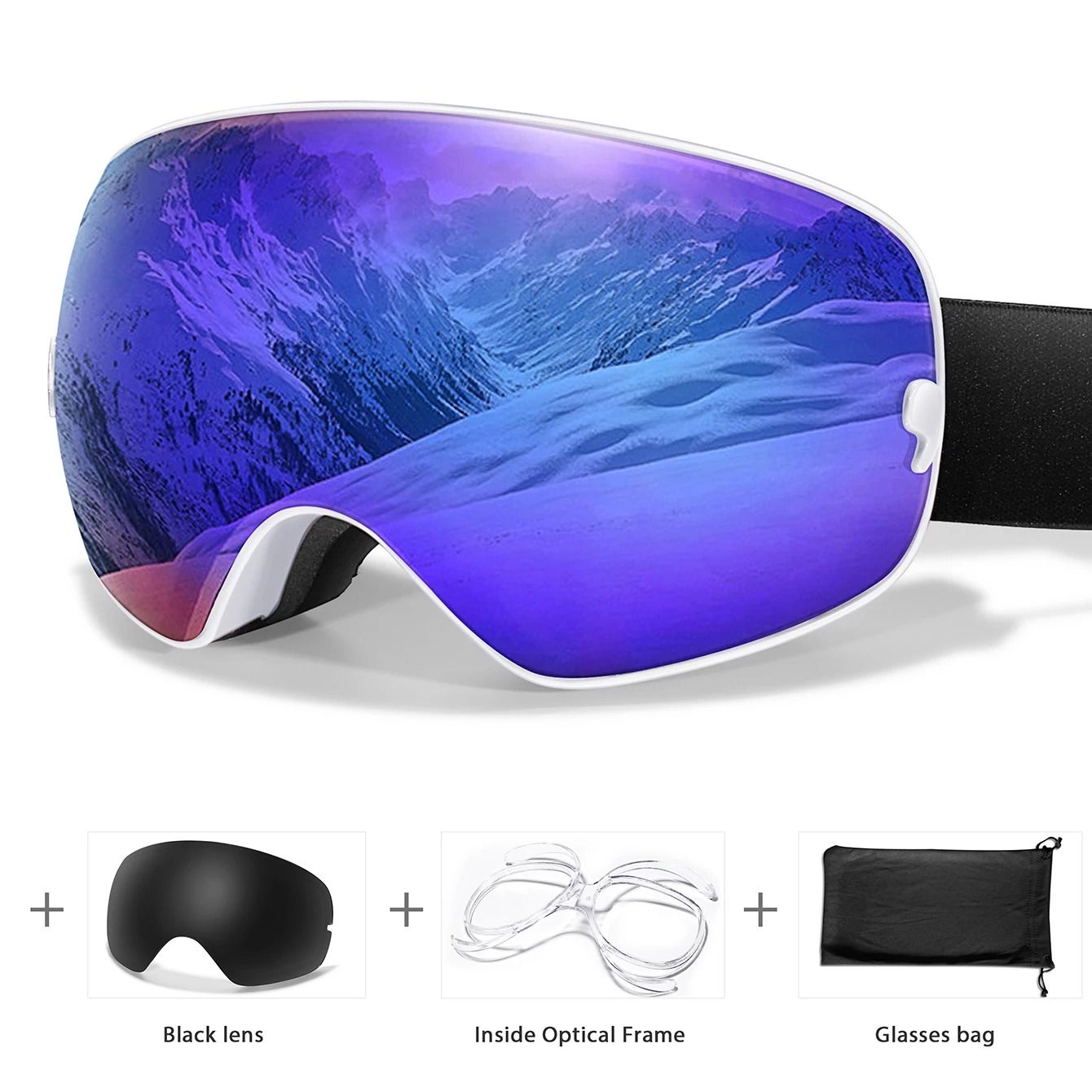 Outdoor UV400 Ski Goggles Anti Fog Snowboarding And Snowmobile Glasses 14