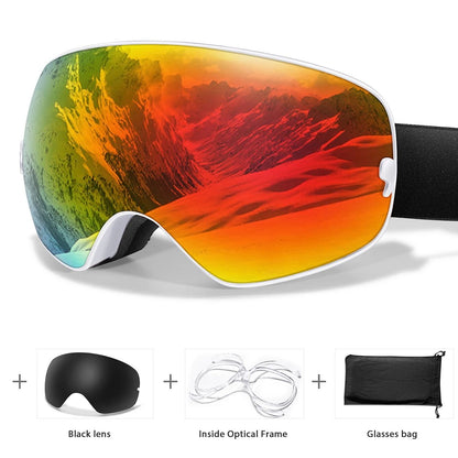 Outdoor UV400 Ski Goggles Anti Fog Snowboarding And Snowmobile Glasses 16