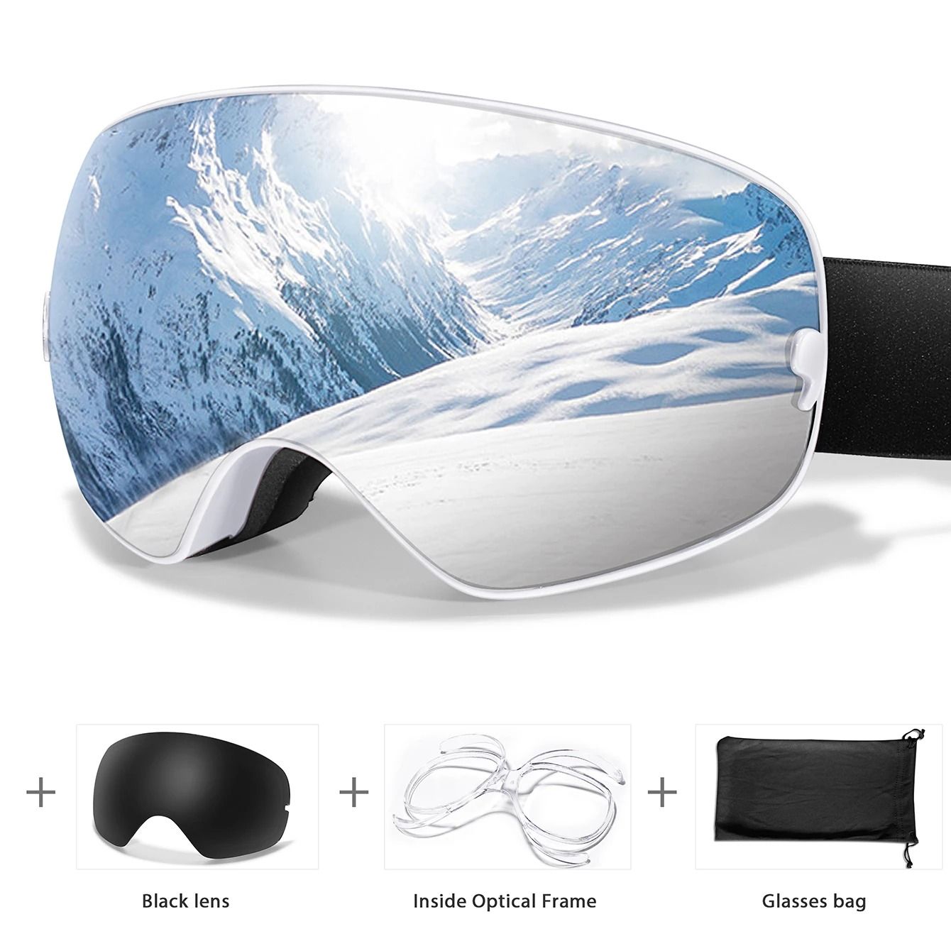Outdoor UV400 Ski Goggles Anti Fog Snowboarding And Snowmobile Glasses 17