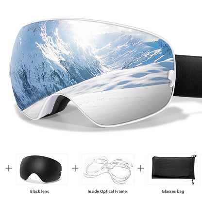 Outdoor UV400 Ski Goggles Anti Fog Snowboarding And Snowmobile Glasses 17