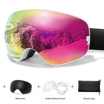 Outdoor UV400 Ski Goggles Anti Fog Snowboarding And Snowmobile Glasses 19